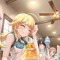 This is a pixiv picture whose title is アイスクリーム頭痛.