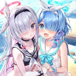 This is a pixiv picture whose title is この水着子供っぽいですか？.