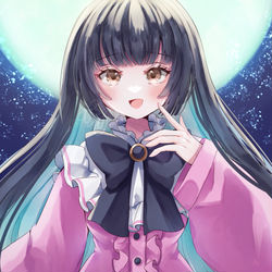 This is a pixiv picture whose title is 輝夜.