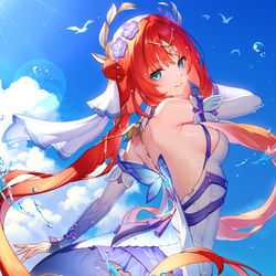 This is a pixiv picture whose title is 東風はこぶ花の吐息🎨.