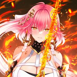 This is a pixiv picture whose title is 「丹煌離火」.