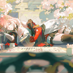 This is a pixiv picture whose title is 长离 落子.