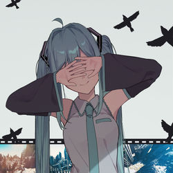This is a pixiv picture whose title is 盲目の怪物.