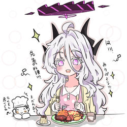 This is a pixiv picture whose title is ヒナちゃんのために食事を作る～.