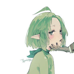 This is a pixiv picture whose title is 豌豆射手.