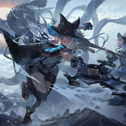 This is a pixiv picture whose title is Arknights.