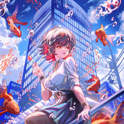 This is a pixiv picture whose title is Goldfish Dreams.
