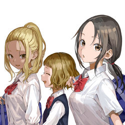 This is a pixiv picture whose title is マネマネにちにち3人.