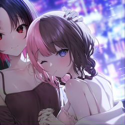 This is a pixiv picture whose title is 𝕄𝕀𝔻 ℕ𝕀𝔾ℍ𝕋…🌙.