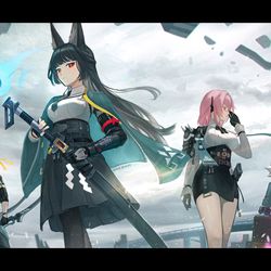 This is a pixiv picture whose title is 対ホロウ特別行動部第六課.