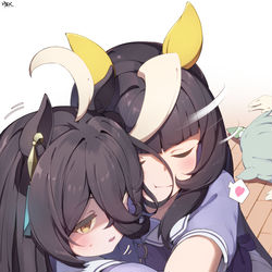 This is a pixiv picture whose title is 猫を探すより猫っぽいウマ娘をモフったほうが早い.