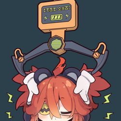 This is a pixiv picture whose title is 充電してるクレタ.