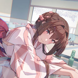 This is a pixiv picture whose title is 大和.