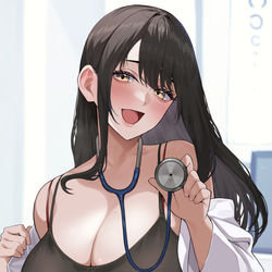 This is a pixiv picture whose title is 診察お姉さん.