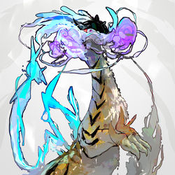 This is a pixiv picture whose title is 古代三犬（ポケモンSV）.