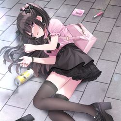 This is a pixiv picture whose title is 地雷ちゃんメルトダウン.