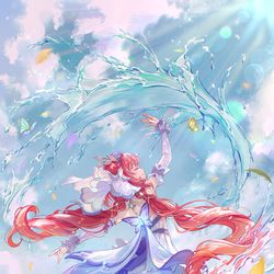This is a pixiv picture whose title is 東風はこぶ花の吐息.