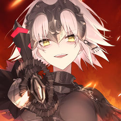 This is a pixiv picture whose title is ジャンヌオルタ宝具.