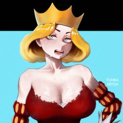 This is a pixiv picture whose title is Queen Hilling.