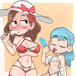 This is a pixiv picture whose title is Beach Gals.