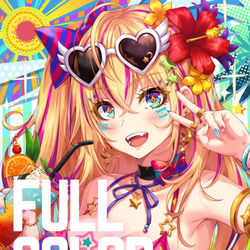 This is a pixiv picture whose title is FULL COLOR GIRL既刊&タペストリー告知！.