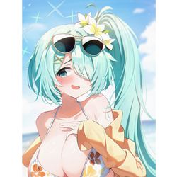 This is a pixiv picture whose title is ヒヨリ🏖.