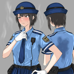 This is a pixiv picture whose title is 婦警さん.