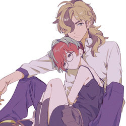 This is a pixiv picture whose title is ペパボタつめ.