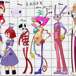This is a pixiv picture whose title is 身長比較.