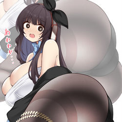 This is a pixiv picture whose title is ふとももが太すぎて受話器によく引っかかるタイプのお仕事幽霊さん👻.