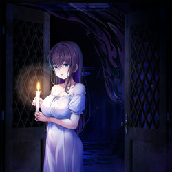 This is a pixiv picture whose title is 暗闇の奥へとリスナーを誘うたゆゆ.