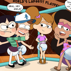 This is a pixiv picture whose title is Dipper Girls.
