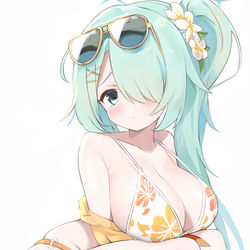 This is a pixiv picture whose title is ヒヨリ水着.