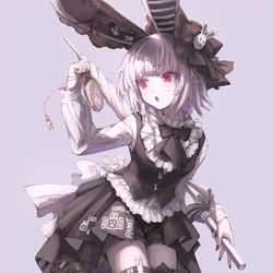 This is a pixiv picture whose title is 白うさぎちゃん.