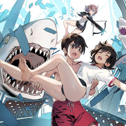 This is a pixiv picture whose title is サメ.