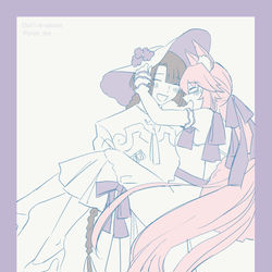 This is a pixiv picture whose title is 抱っこ太コヤ.