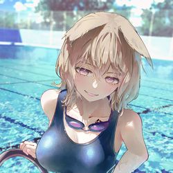This is a pixiv picture whose title is 憧れの人の水着.