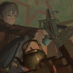 This is a pixiv picture whose title is Stalky.