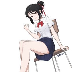 This is a pixiv picture whose title is 三叶.