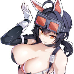 This is a pixiv picture whose title is Mommy Grace in bunnysuit..