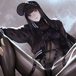 This is a pixiv picture whose title is Black.