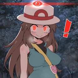 This is a pixiv picture whose title is オヤブンと化したリーフちゃん.