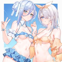 This is a pixiv picture whose title is bikini.