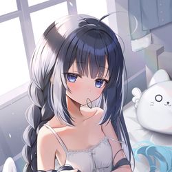 This is a pixiv picture whose title is まだ眠い.