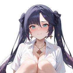This is a pixiv picture whose title is Mona『Genshin Impact』.