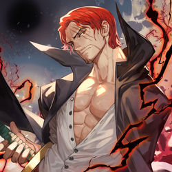 This is a pixiv picture whose title is シャンクス.