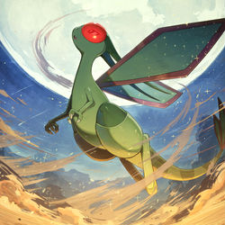 This is a pixiv picture whose title is 砂漠の精霊.