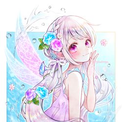 This is a pixiv picture whose title is 涼色.