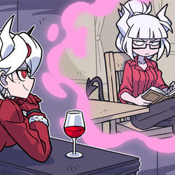 This is a pixiv picture whose title is Fly VS Angel.