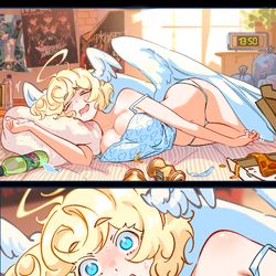 This is a pixiv picture whose title is Gabi's first office day.